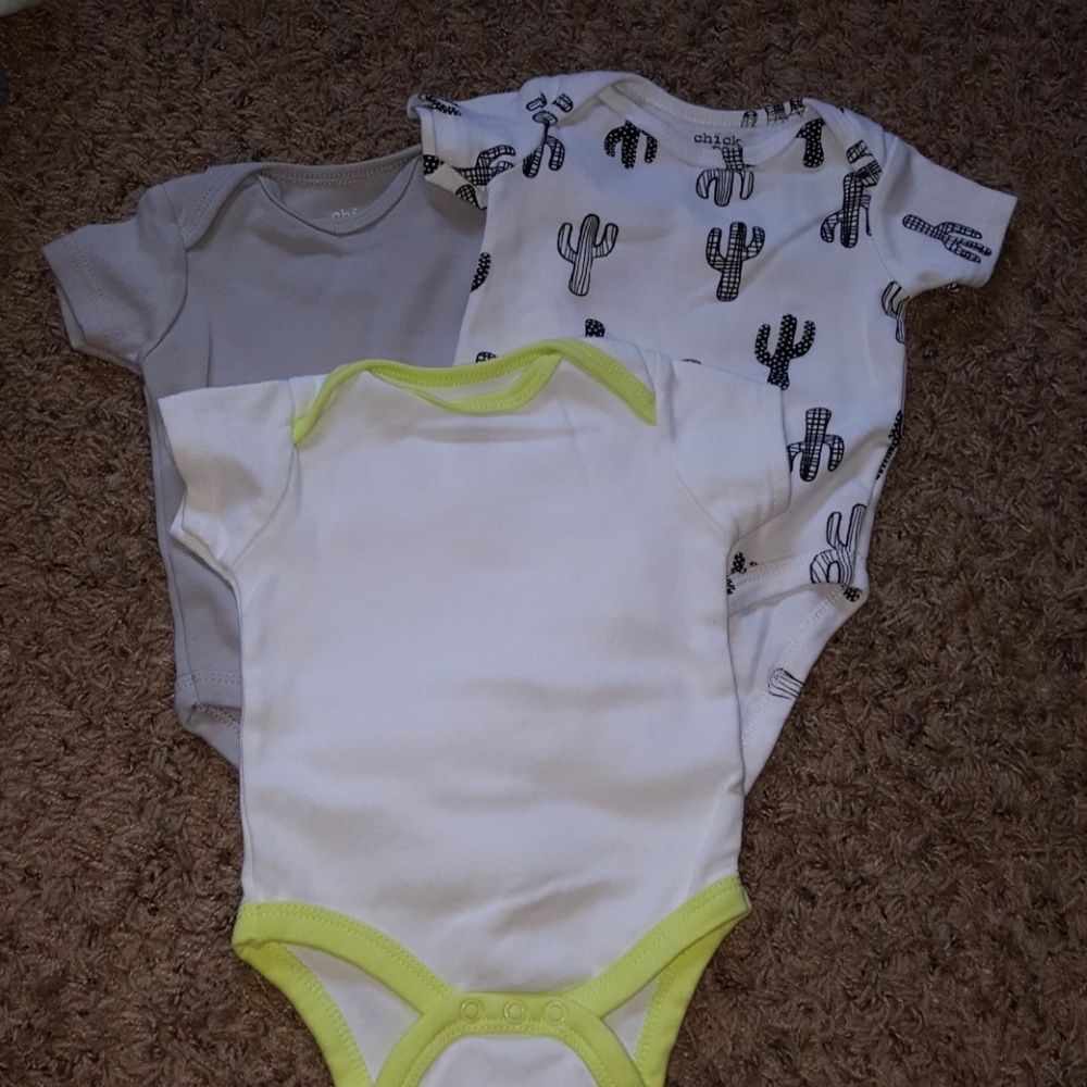 3 onesies by Chick Pea